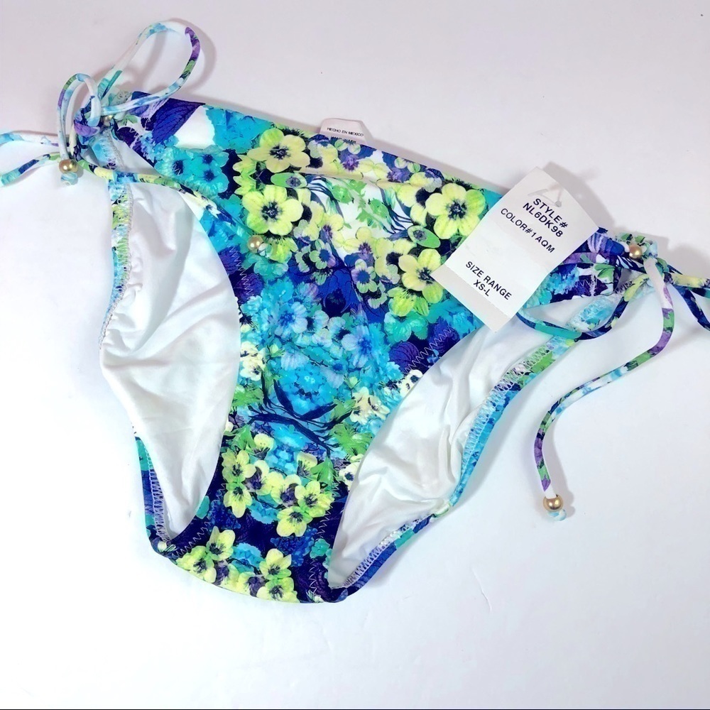 Nanette Lepore Floral Bikini Swim Bottom S